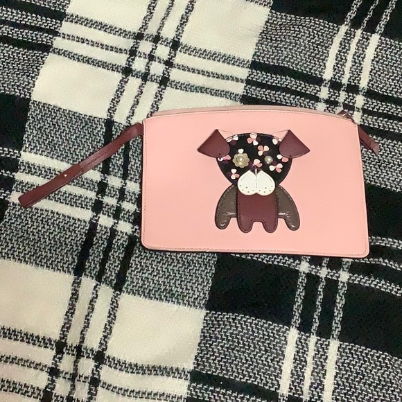 kate spade Handbags - Kate Spade dog motif floral pup zippered pouch